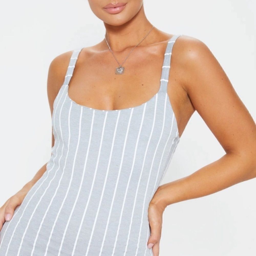 PLT STRIPE DRESS